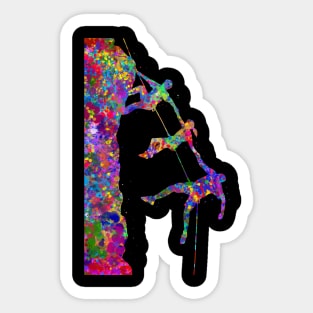 Climber friend watercolor art Sticker